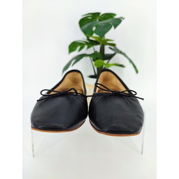 Sam Edelman Women's Meg Black Leather Ballet Flat Shoe Size 8 US - Picture 2 of 8